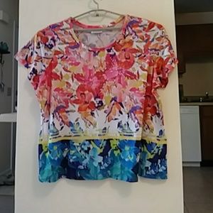 Sparkly Tropical Floral Avenue T-shirt